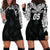 Custom New Zealand Fern Women Rugby Hoodie Dress Maori Pattern