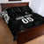 Custom New Zealand Fern Women Rugby Quilt Bed Set Maori Pattern