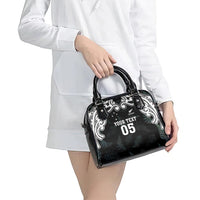 Custom New Zealand Fern Women Rugby Shoulder Handbag Maori Pattern