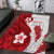 Samoa Teuila 2024 Area Rug Samoan Siapo Pattern Red Version