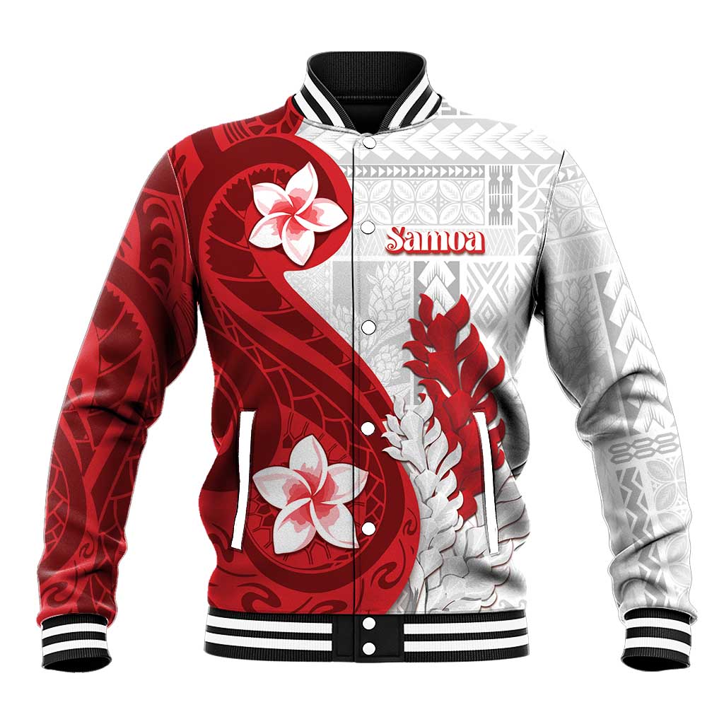 Samoa Teuila 2024 Baseball Jacket Samoan Siapo Pattern Red Version