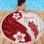 Samoa Teuila 2024 Beach Blanket Samoan Siapo Pattern Red Version