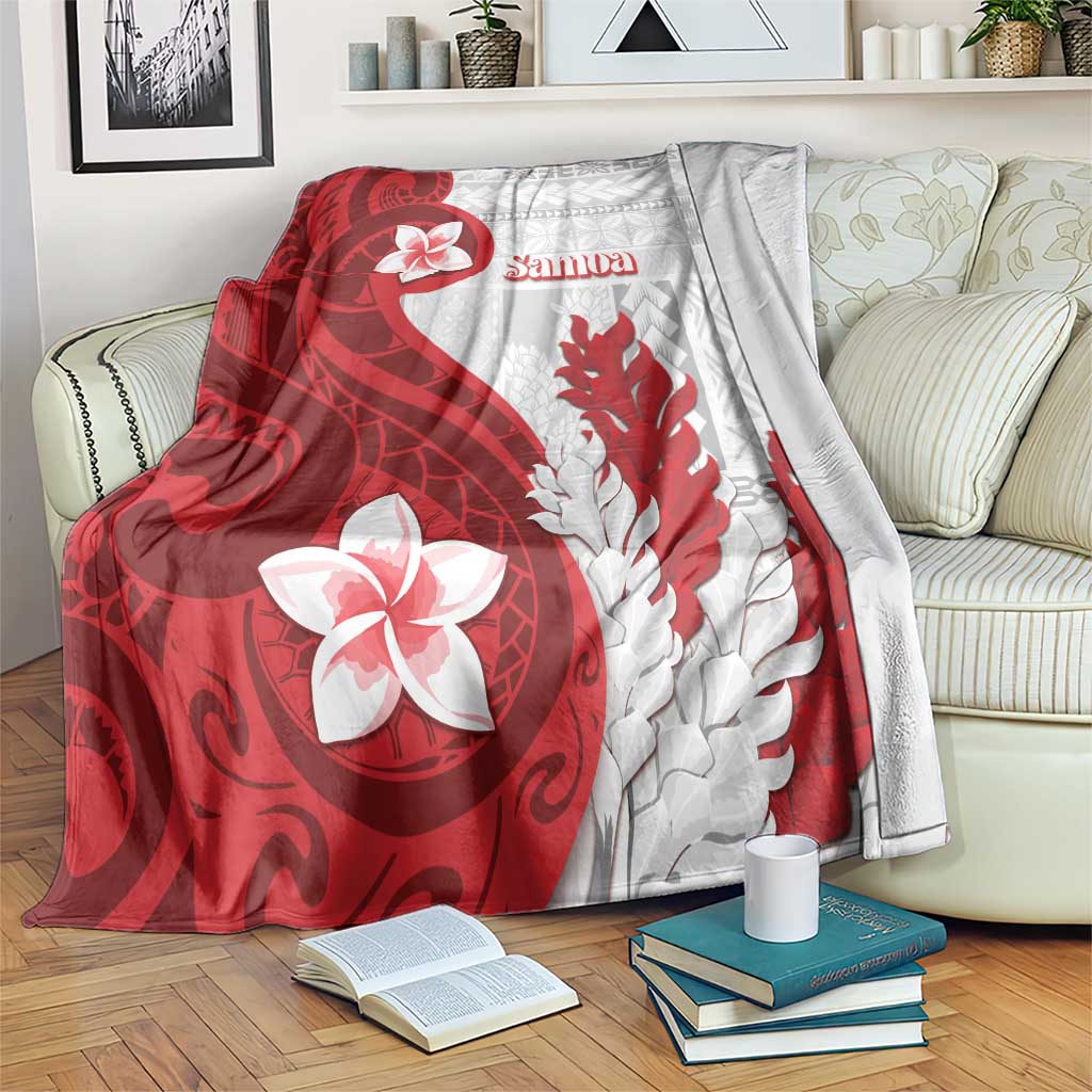 Samoa Teuila 2024 Blanket Samoan Siapo Pattern Red Version