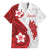 Samoa Teuila 2024 Family Matching Long Sleeve Bodycon Dress and Hawaiian Shirt Samoan Siapo Pattern Red Version