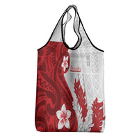 Samoa Teuila 2024 Grocery Bag Samoan Siapo Pattern Red Version LT05 - Polynesian Pride