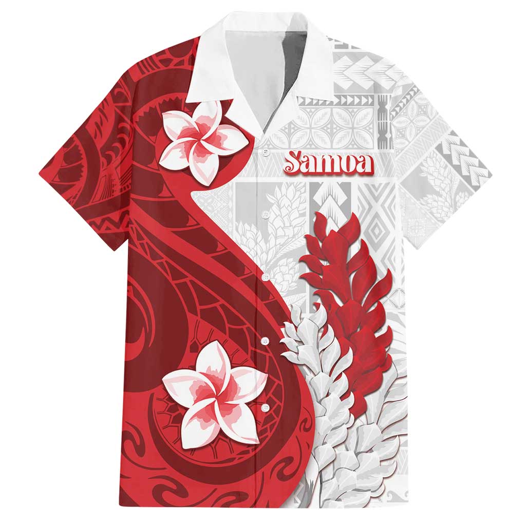 Samoa Teuila 2024 Hawaiian Shirt Samoan Siapo Pattern Red Version