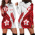 Samoa Teuila 2024 Hoodie Dress Samoan Siapo Pattern Red Version