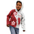 Samoa Teuila 2024 Kid Hoodie Samoan Siapo Pattern Red Version