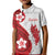 Samoa Teuila 2024 Kid Polo Shirt Samoan Siapo Pattern Red Version