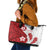 Samoa Teuila 2024 Leather Tote Bag Samoan Siapo Pattern Red Version