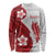 Samoa Teuila 2024 Long Sleeve Shirt Samoan Siapo Pattern Red Version