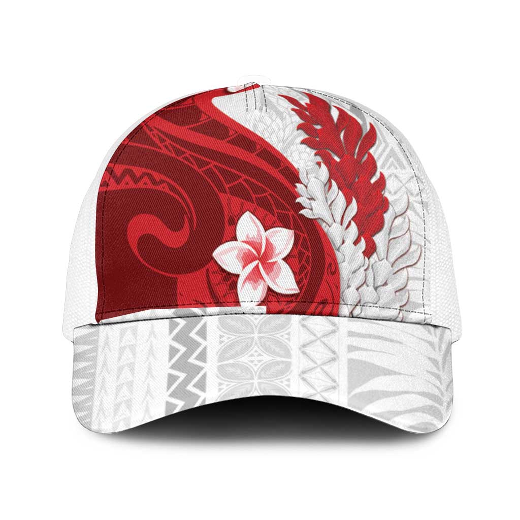 Samoa Teuila 2025 Mesh Trucker Cap Samoan Siapo Pattern Red Version - Polynesian Pride