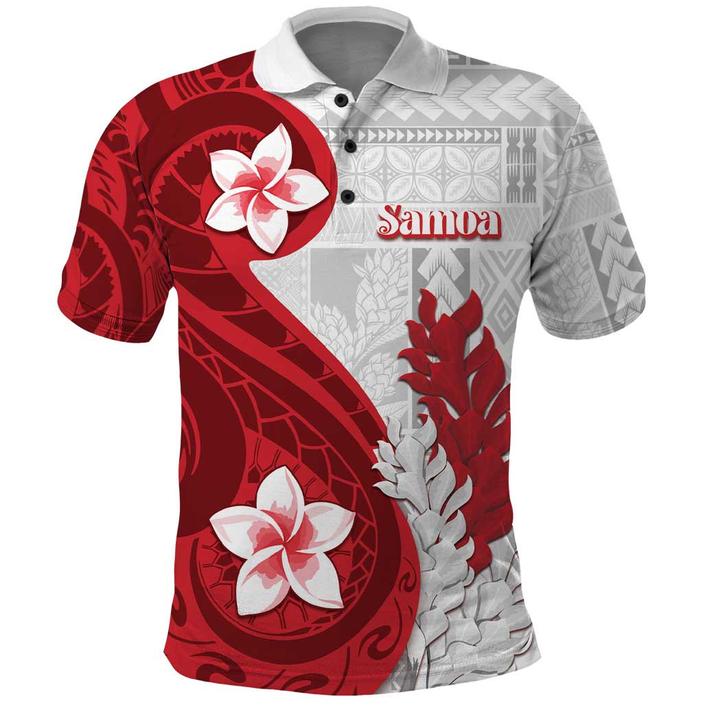 Samoa Teuila 2024 Polo Shirt Samoan Siapo Pattern Red Version