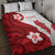 Samoa Teuila 2024 Quilt Bed Set Samoan Siapo Pattern Red Version