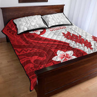Samoa Teuila 2024 Quilt Bed Set Samoan Siapo Pattern Red Version