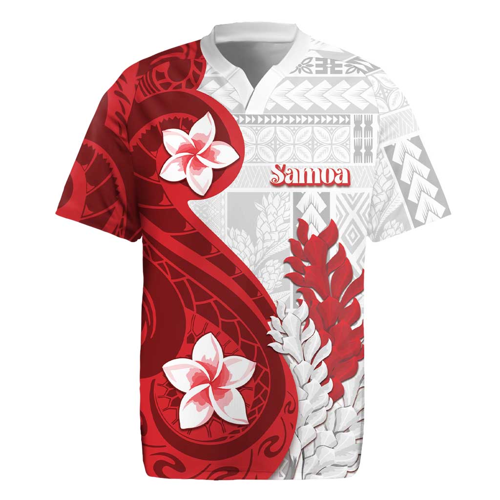 Samoa Teuila 2024 Rugby Jersey Samoan Siapo Pattern Red Version