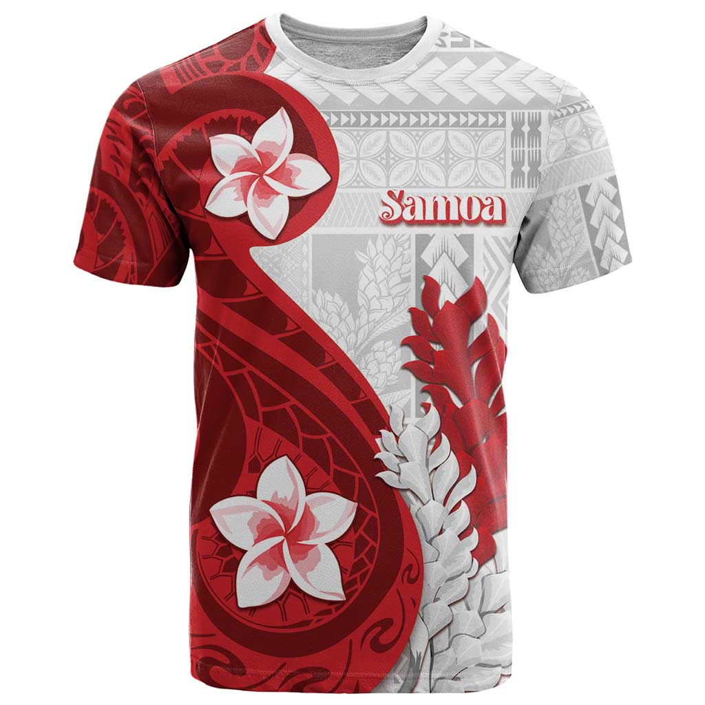 Samoa Teuila 2024 T Shirt Samoan Siapo Pattern Red Version