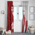 Samoa Teuila 2024 Window Curtain Samoan Siapo Pattern Red Version