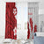 Samoa Teuila 2024 Window Curtain Samoan Siapo Pattern Red Version