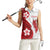 Samoa Teuila 2024 Women Sleeveless Polo Shirt Samoan Siapo Pattern Red Version