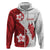 Samoa Teuila 2024 Zip Hoodie Samoan Siapo Pattern Red Version