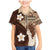 Samoa Teuila 2024 Family Matching Mermaid Dress and Hawaiian Shirt Samoan Siapo Pattern Brown Version