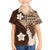 Samoa Teuila 2024 Family Matching Puletasi and Hawaiian Shirt Samoan Siapo Pattern Brown Version