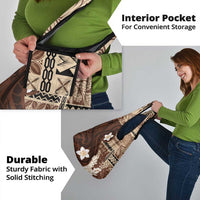 Samoa Teuila 2024 Grocery Bag Samoan Siapo Pattern Brown Version LT05 - Polynesian Pride