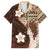 Samoa Teuila 2024 Hawaiian Shirt Samoan Siapo Pattern Brown Version