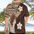 Samoa Teuila 2024 Hawaiian Shirt Samoan Siapo Pattern Brown Version