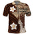 Samoa Teuila 2024 Polo Shirt Samoan Siapo Pattern Brown Version