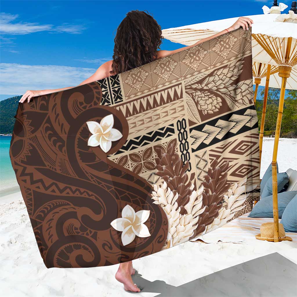 Samoa Teuila 2024 Sarong Samoan Siapo Pattern Brown Version