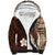 Samoa Teuila 2024 Sherpa Hoodie Samoan Siapo Pattern Brown Version