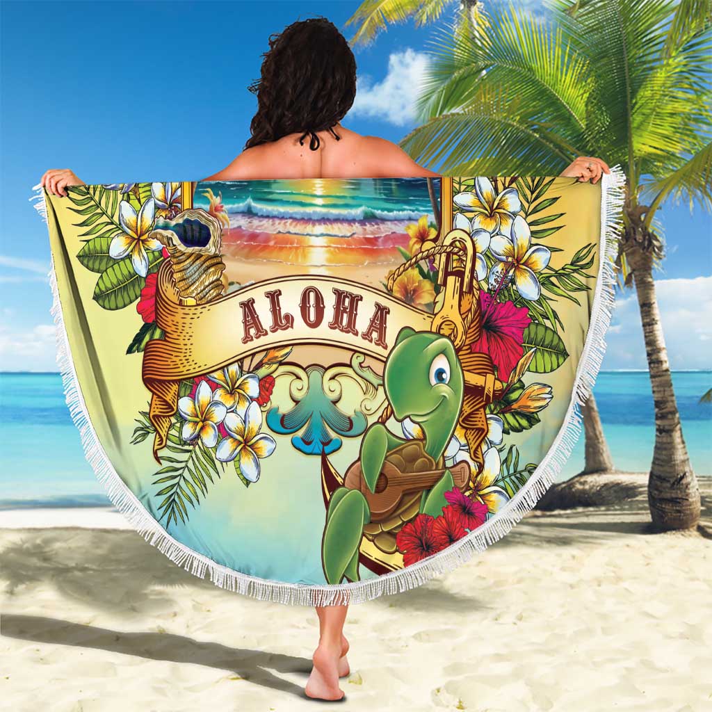 Aloha Hawaii Turtle Beach Blanket Retro Style LT05 - Polynesian Pride