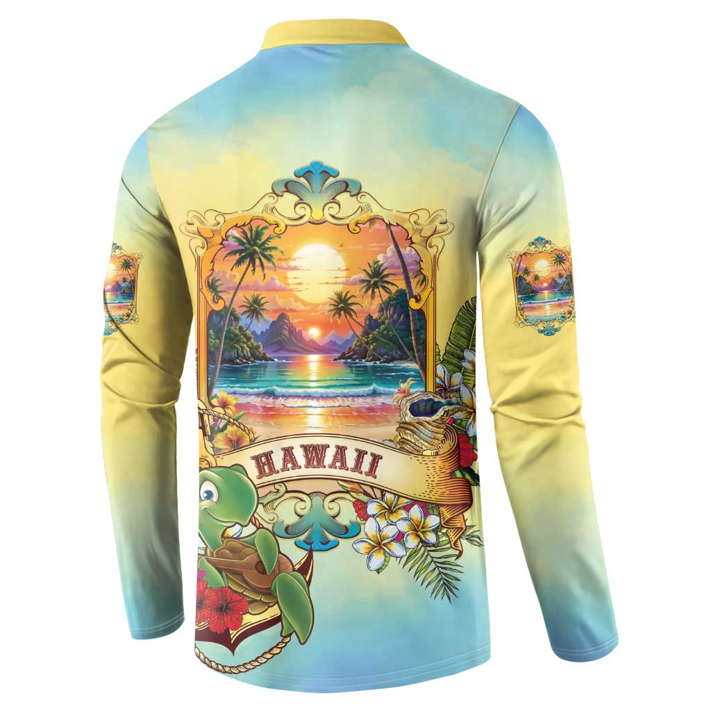 Aloha Hawaii Turtle Button Sweatshirt Retro Style LT05 - Polynesian Pride