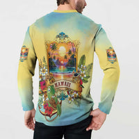 Aloha Hawaii Turtle Button Sweatshirt Retro Style LT05 - Polynesian Pride
