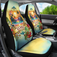 Aloha Hawaii Turtle Car Seat Cover Retro Style - Polynesian Pride