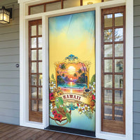 Aloha Hawaii Turtle Door Cover Retro Style - Polynesian Pride