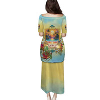 Aloha Hawaii Turtle Family Matching Puletasi and Hawaiian Shirt Retro Style LT05 - Polynesian Pride