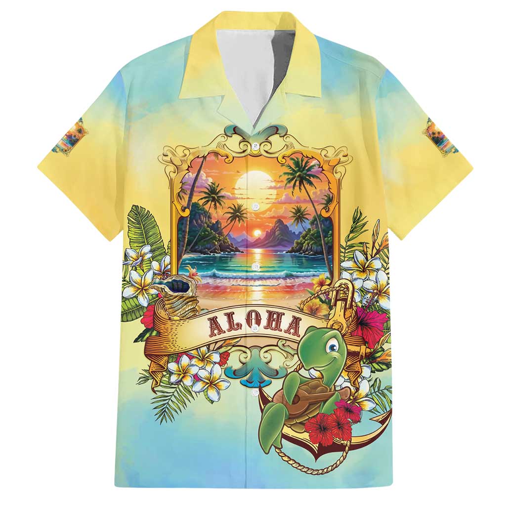 Aloha Hawaii Turtle Hawaiian Shirt Retro Style - Polynesian Pride