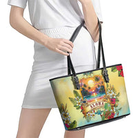 Aloha Hawaii Turtle Leather Tote Bag Retro Style - Polynesian Pride