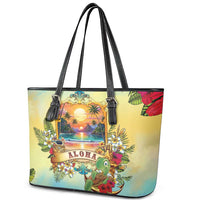 Aloha Hawaii Turtle Leather Tote Bag Retro Style - Polynesian Pride
