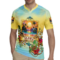 Aloha Hawaii Turtle Rugby Jersey Retro Style LT05 - Polynesian Pride