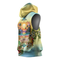 Aloha Hawaii Turtle Sleeveless Hoodie Retro Style - Polynesian Pride