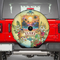 Aloha Hawaii Turtle Spare Tire Cover Retro Style - Polynesian Pride