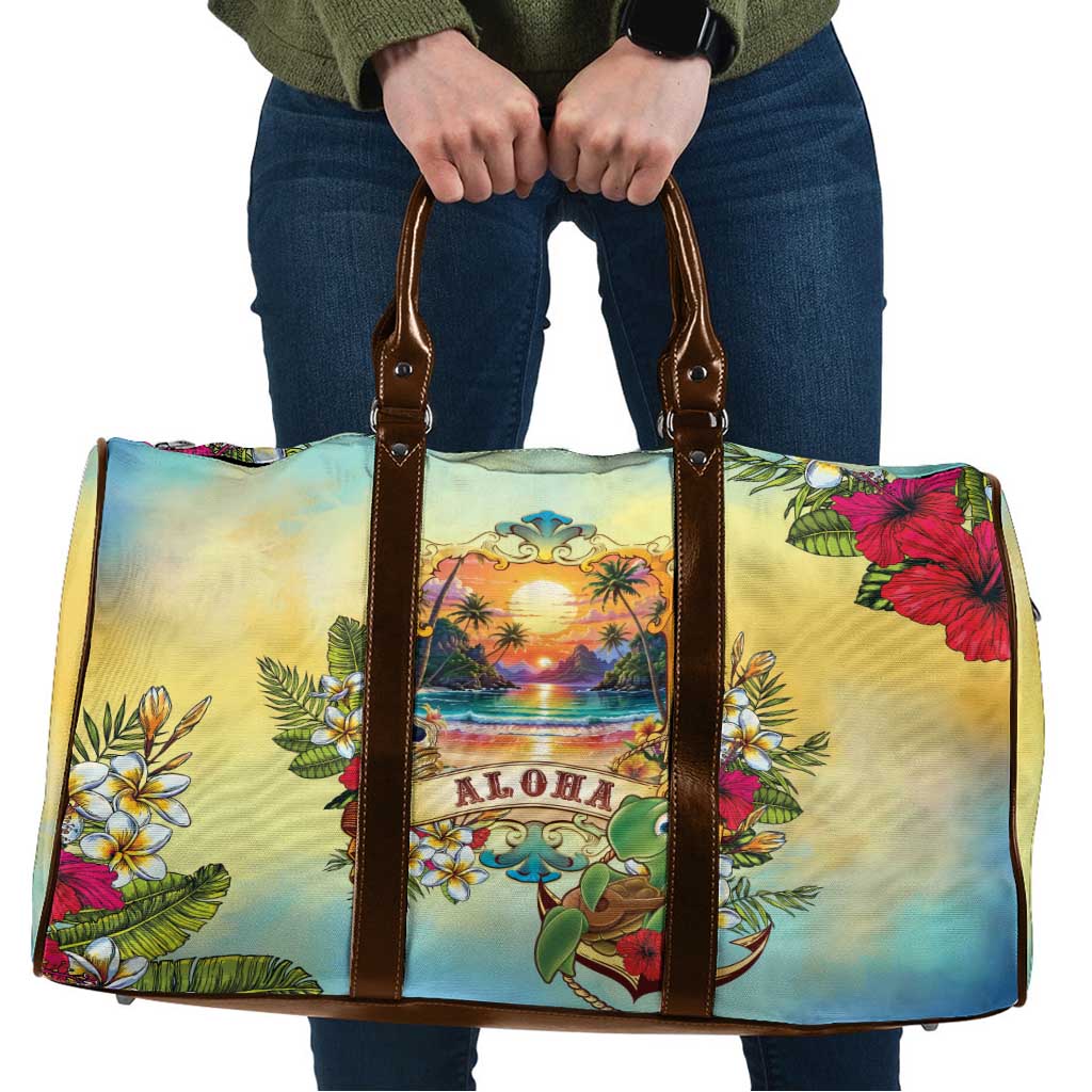 Aloha Hawaii Turtle Travel Bag Retro Style - Polynesian Pride