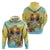 Aloha Hawaii Turtle Zip Hoodie Retro Style - Polynesian Pride