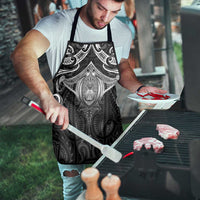 New Zealand Aotearoa Apron Maori Manta Ray Moko Black - Polynesian Pride