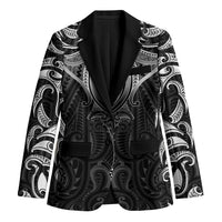 New Zealand Aotearoa Blazer Maori Manta Ray Moko Black - Polynesian Pride
