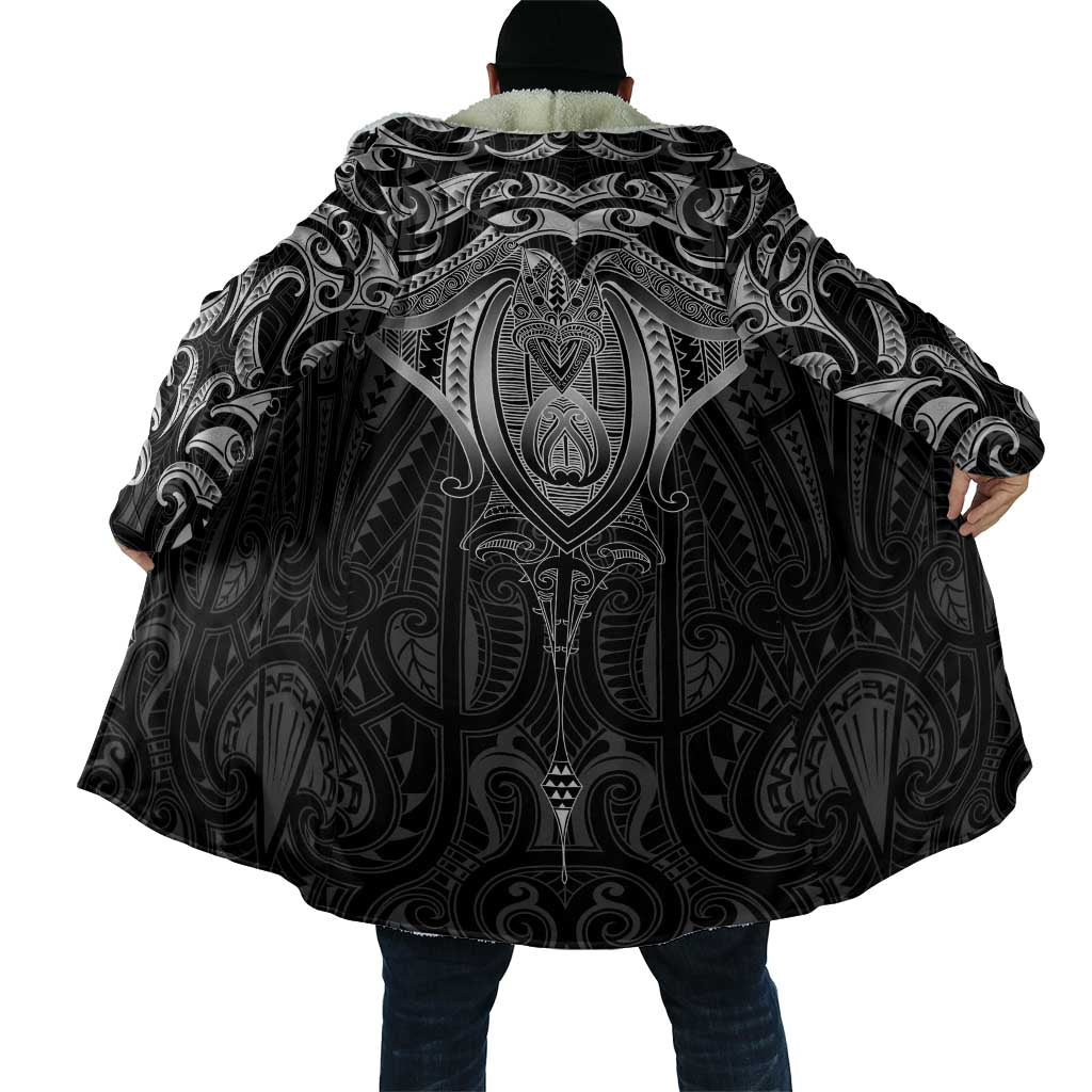 New Zealand Aotearoa Cloak Maori Manta Ray Moko Black - Polynesian Pride